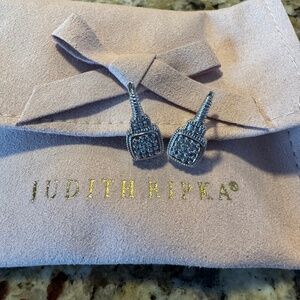 Judith Ripka White Sapphire Earrings